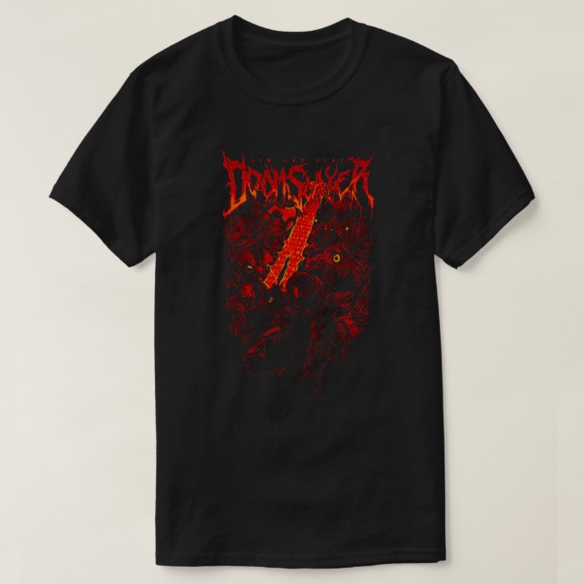 Doomslayer Inferno Rage Art T-Shirt (Design Front)