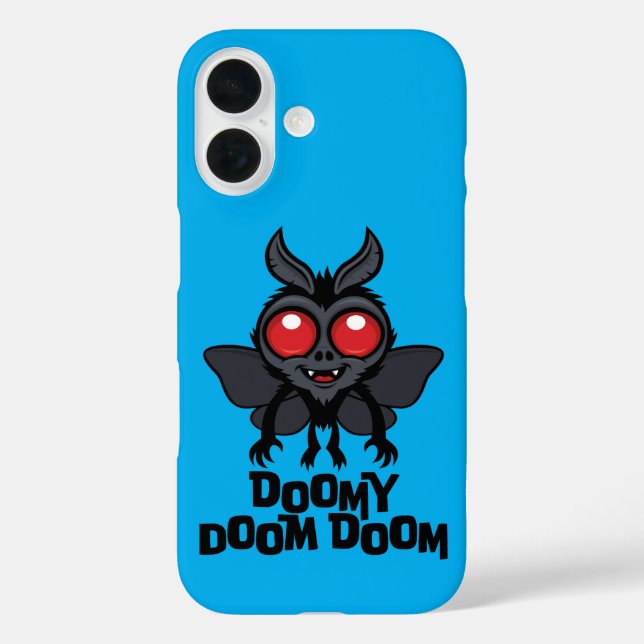 Doomy Doom Doom Cute Mothman Cryptid Case-Mate iPhone Case (Back)