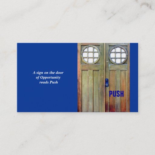 Customizable Door Business Card Template