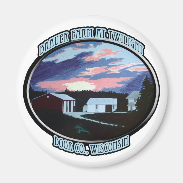 Door Co. , WI Farmhouse Magnet (Front)