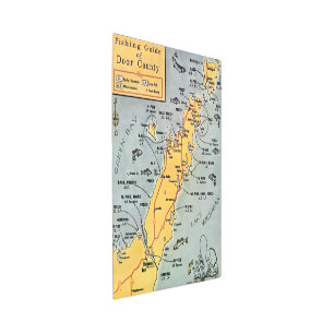 "Door County Fishing 16x20 Metal Print