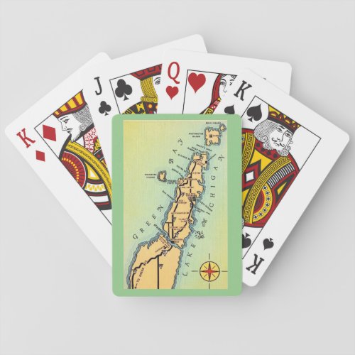 Door County Green Playing Cards