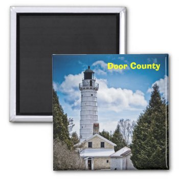 Door County Lighthouse Magnet by ChordsAndStrings at Zazzle
