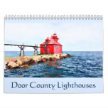 Door County Lighthouses Watercolor Calendar at Zazzle