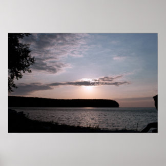 Door County Sunset in Wisconsin Poster