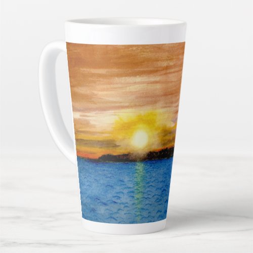 Door County Sunset Latte Mug