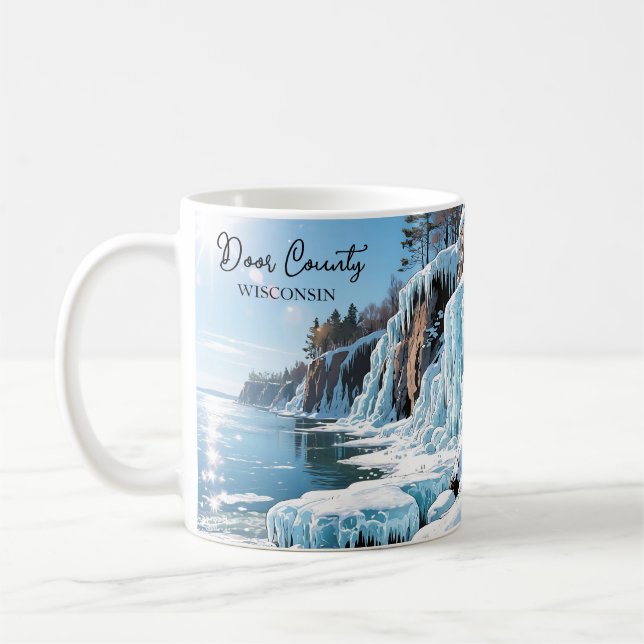 Door County Wisconsin | Frozen Winter   Coffee Mug (Left)