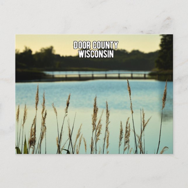 Door County Wisconsin Holiday Postcard (Front)