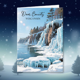 Door County  Wisconsin Winter Poem   Card