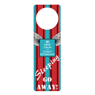 Door Flight attendant sign