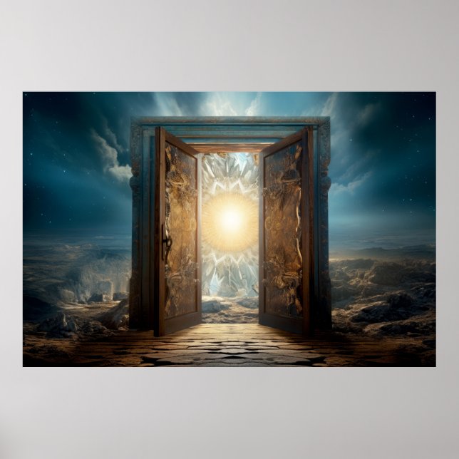 Door Gate Otherworldly Dimension Fantastic Art Poster (Front)