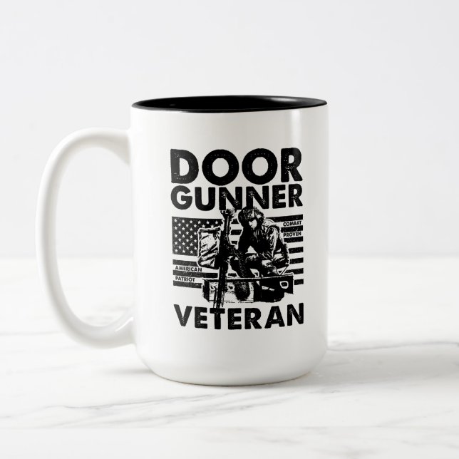 Door Gunner Vietnam: Guardians of the Skies Two-Tone Coffee Mug (Left)
