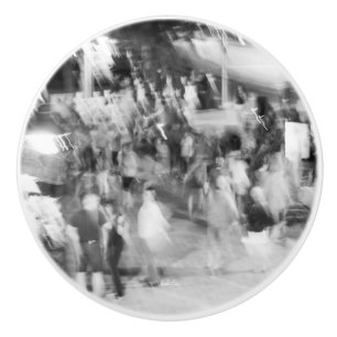 door handle, black and white abstract photo ceramic knob