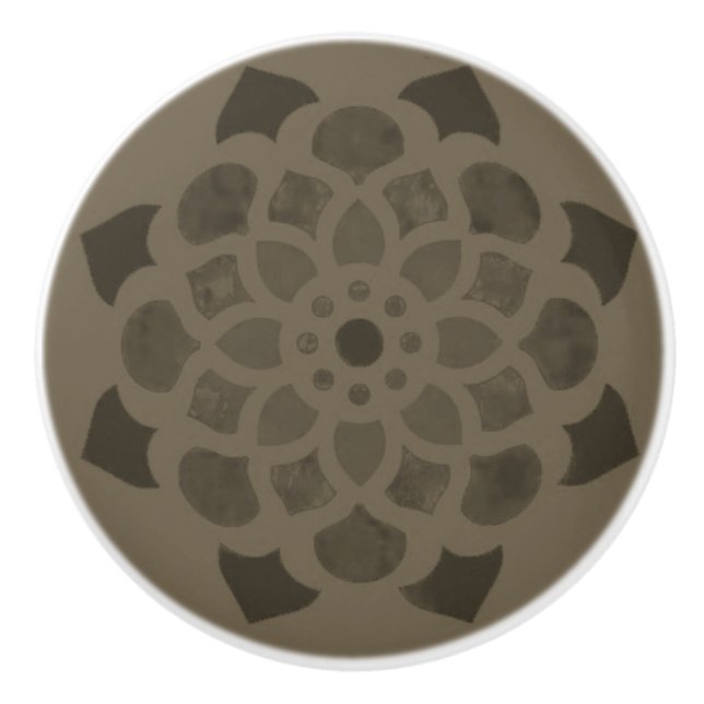 DOOR HANDLE  CERAMIC PULL ART DESIGN  STYLE  (Front)
