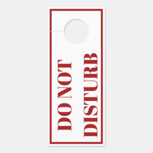Door handle Hanging Sign - Do Not Disturb