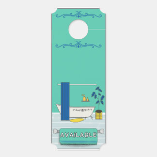 Door Hanger: Bathroom "Available" and "In Use" Door Hanger