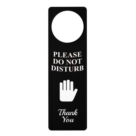Door Hanger Do Not Disturb | Zazzle.com