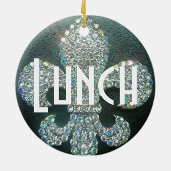 Door Hanger "meeting/lunch" Ceramic Ornament by CreativeContribution at Zazzle