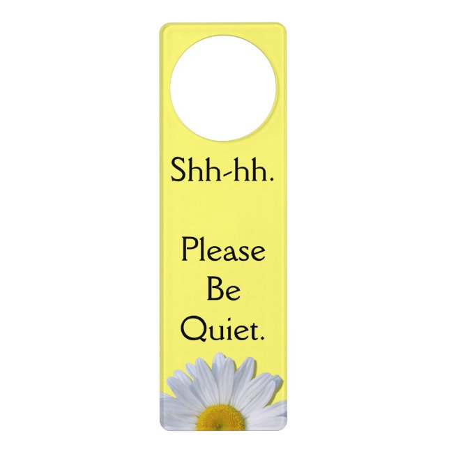 Door Hanger - New Daisy on Yellow (Front)