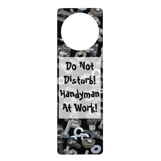 Door Hanger - Nuts and Bolts (Front)