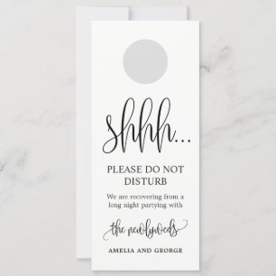 Door Hanger Wedding Do Not Disturb Sign LCC