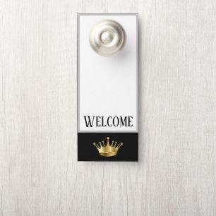 Door Hanger-Welcome Royal Crown Hanger