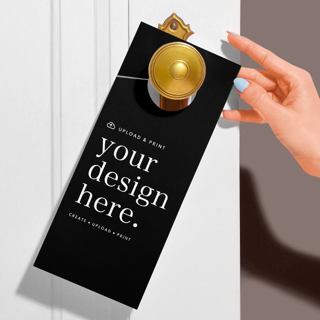 Door Hanger Your Design Upload (Versatile door hanger for business, events, weddings, special occasions & more!)