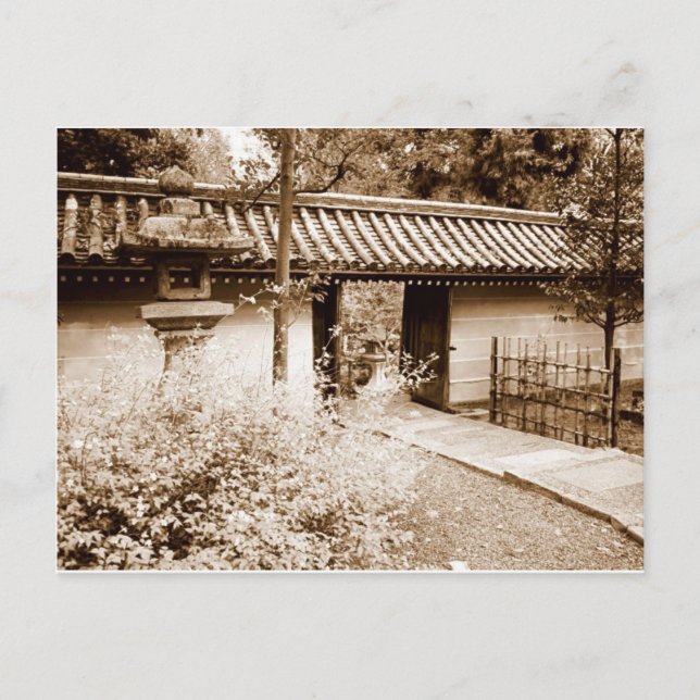 Door in a Japanese wall Postcard (Front)