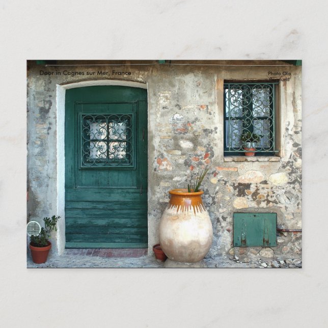 Door in Cagnes sur Mer, France, ... Postcard (Front)
