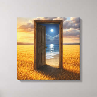 Door in the Wheat Canvas Print