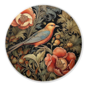 Door Knob - Art Nouveau Bird Design