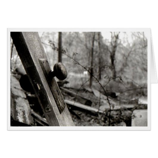 Door Knob Blank Card (Front Horizontal)