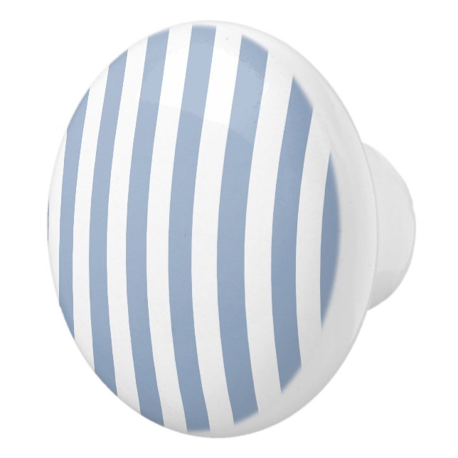 Door Knob Blue & White Stripe (Right)