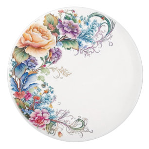 Door Knob Floral 
