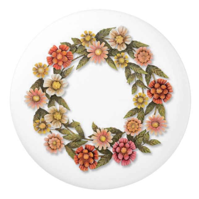 Door Knobs: Rosette Ceramic Knob (Front)