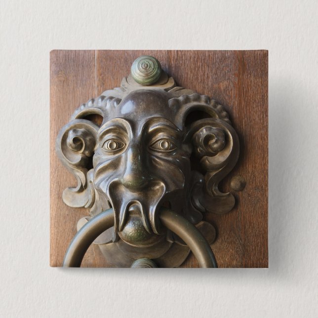 Door knocker at the Neue Residenz Button (Front)