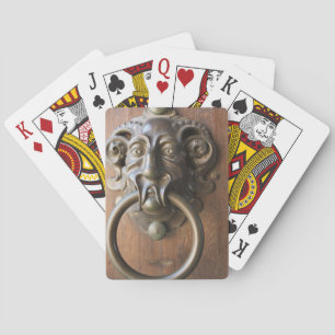 Door knocker at the Neue Residenz Poker Cards