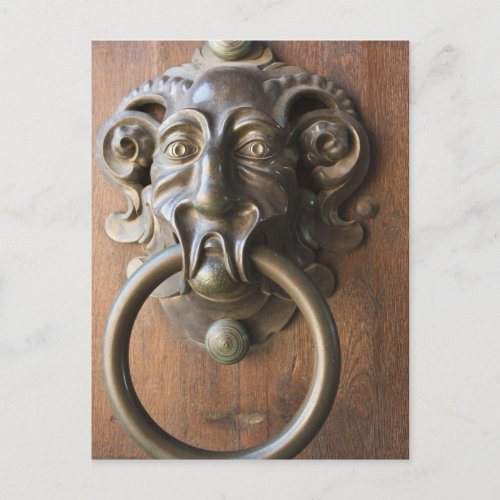 Door knocker at the Neue Residenz Postcard