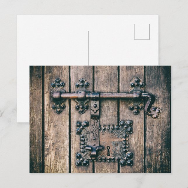 Door lock of the Nossa Senhora da Pena Church Postcard (Front/Back)