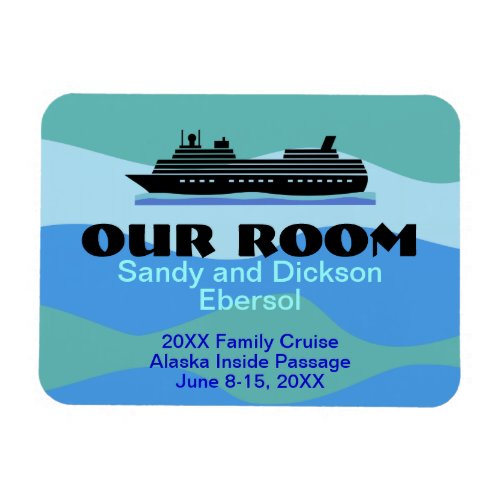 Door Magnet Cruise Ship Room ID and Memento Custom