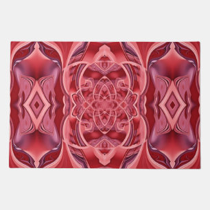 Door Mat, An elegant maroon color classic pattern Doormat