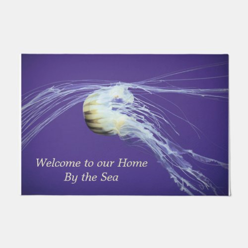Door Mat for a Home by the Sea Jellyfish