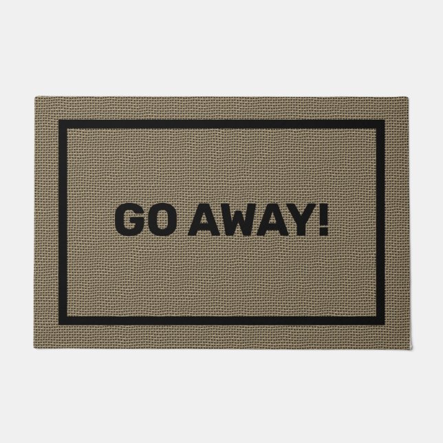 Door Mat Go Away | Large  (Front)