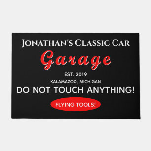Door Mat Home Car Mechanic Garage Flying Tools