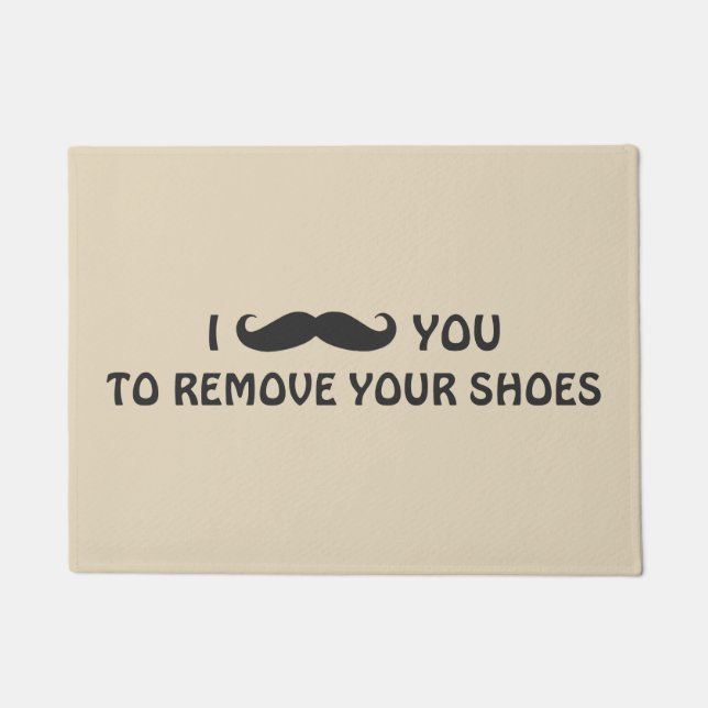 Door Mat - MUSTACHE YOU (Front)