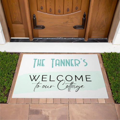 Door Mat _ Welcome to our Cottage _Add Name