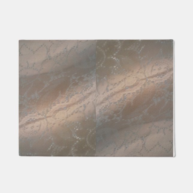 Door Mat with Beige Swirl Design (Front)