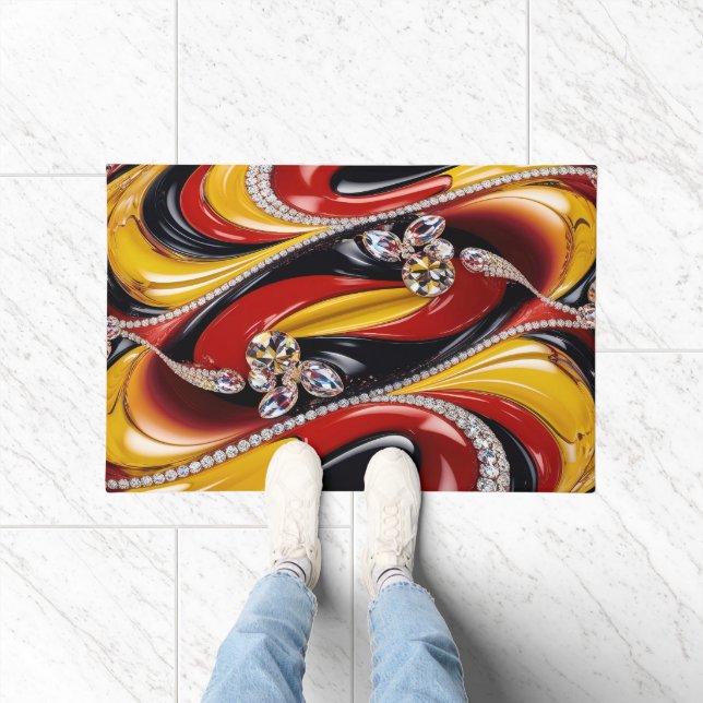 Door Mat with Belgian Colors design (Indoor)