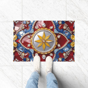 Door Mat with Colombian Colors design
