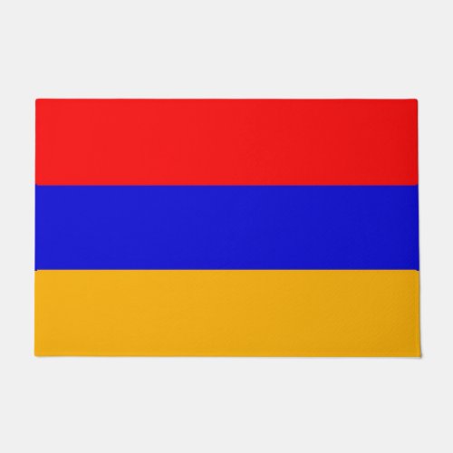 Door Mat with Flag of Armenia